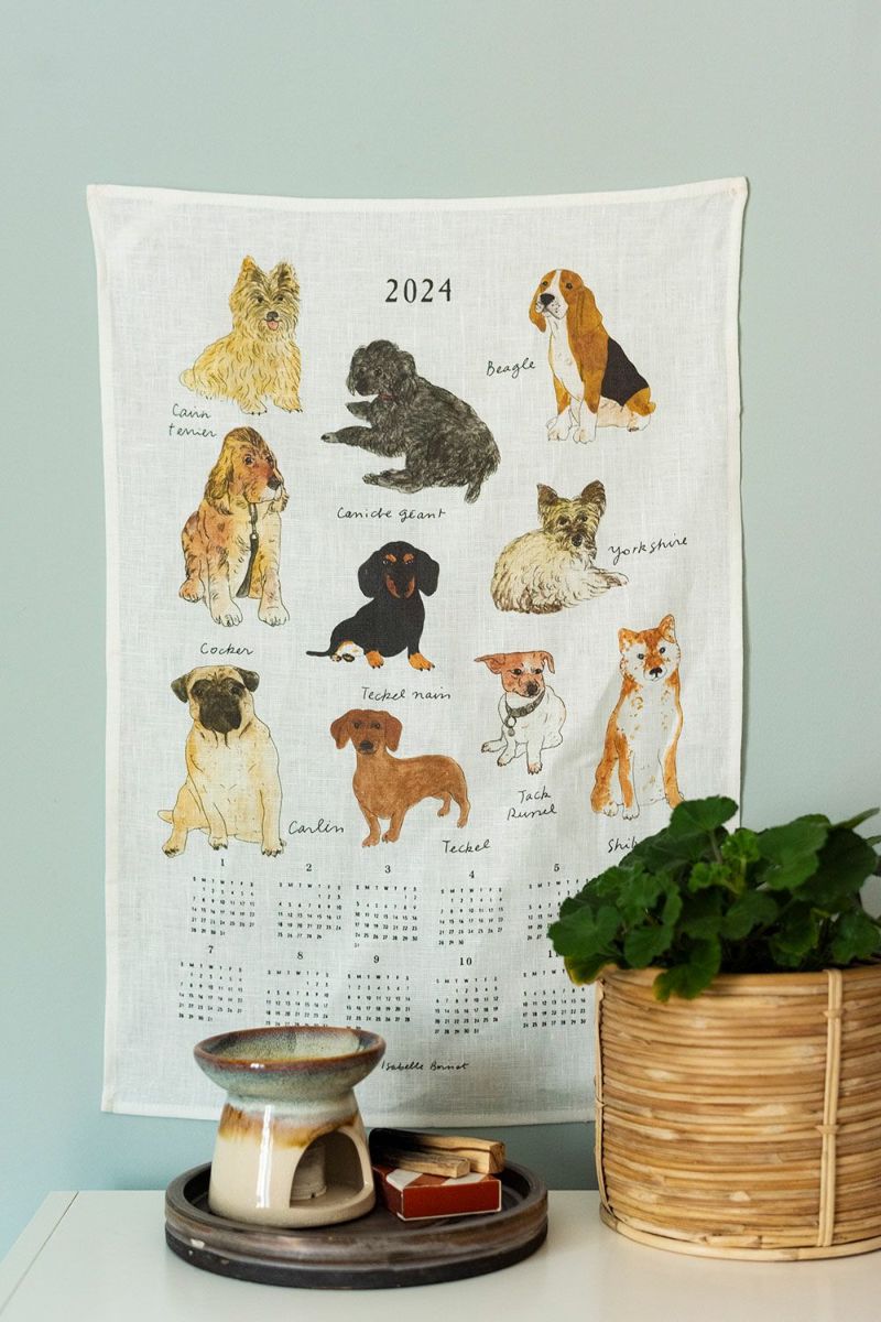 Fog Linen Work 2024 Linen Calendar - Le Club Des Dog – STH. CLAY