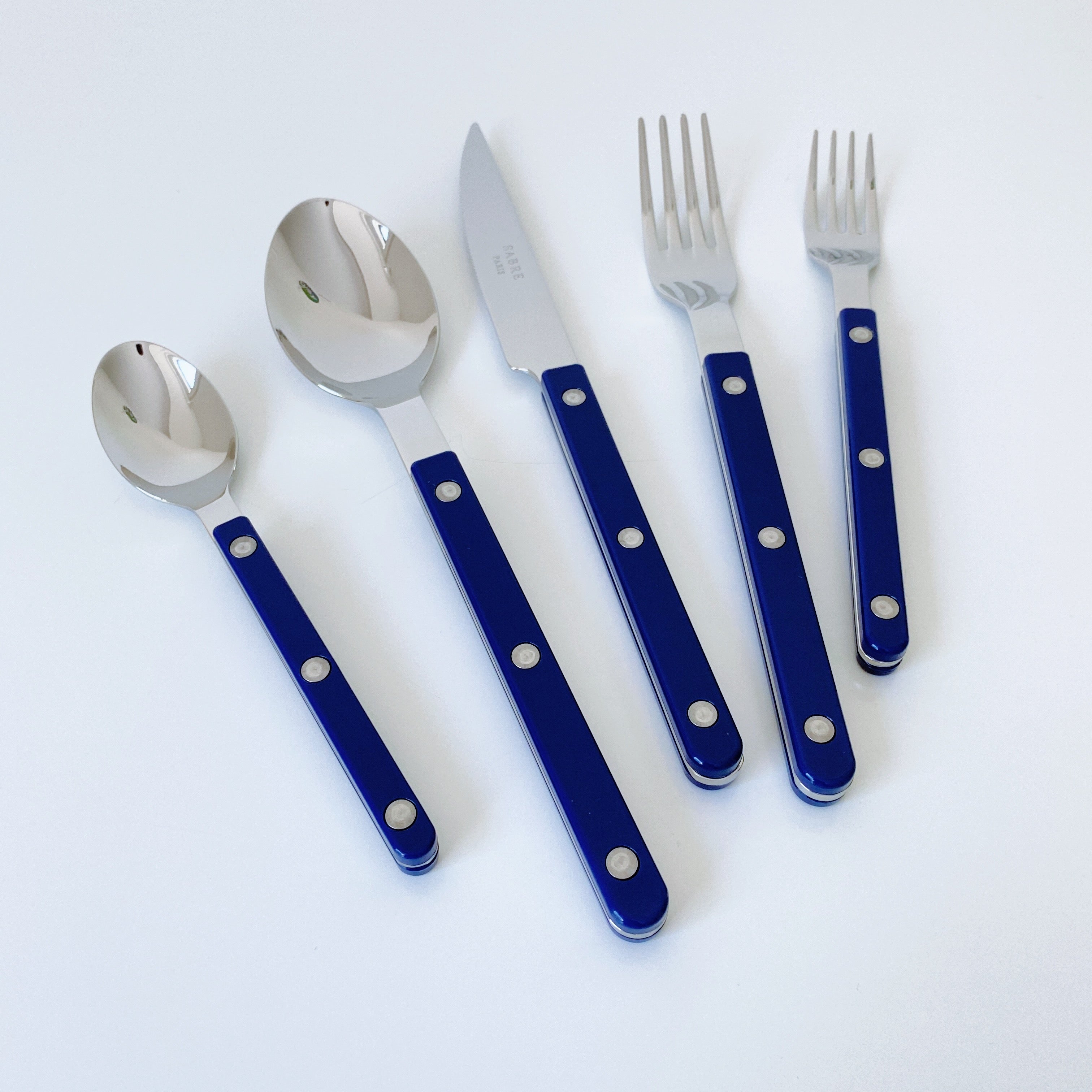 Sabre Paris Bistrot Shiny Flatware - Navy Blue – STH. CLAY TABLEWARE AND  HOME