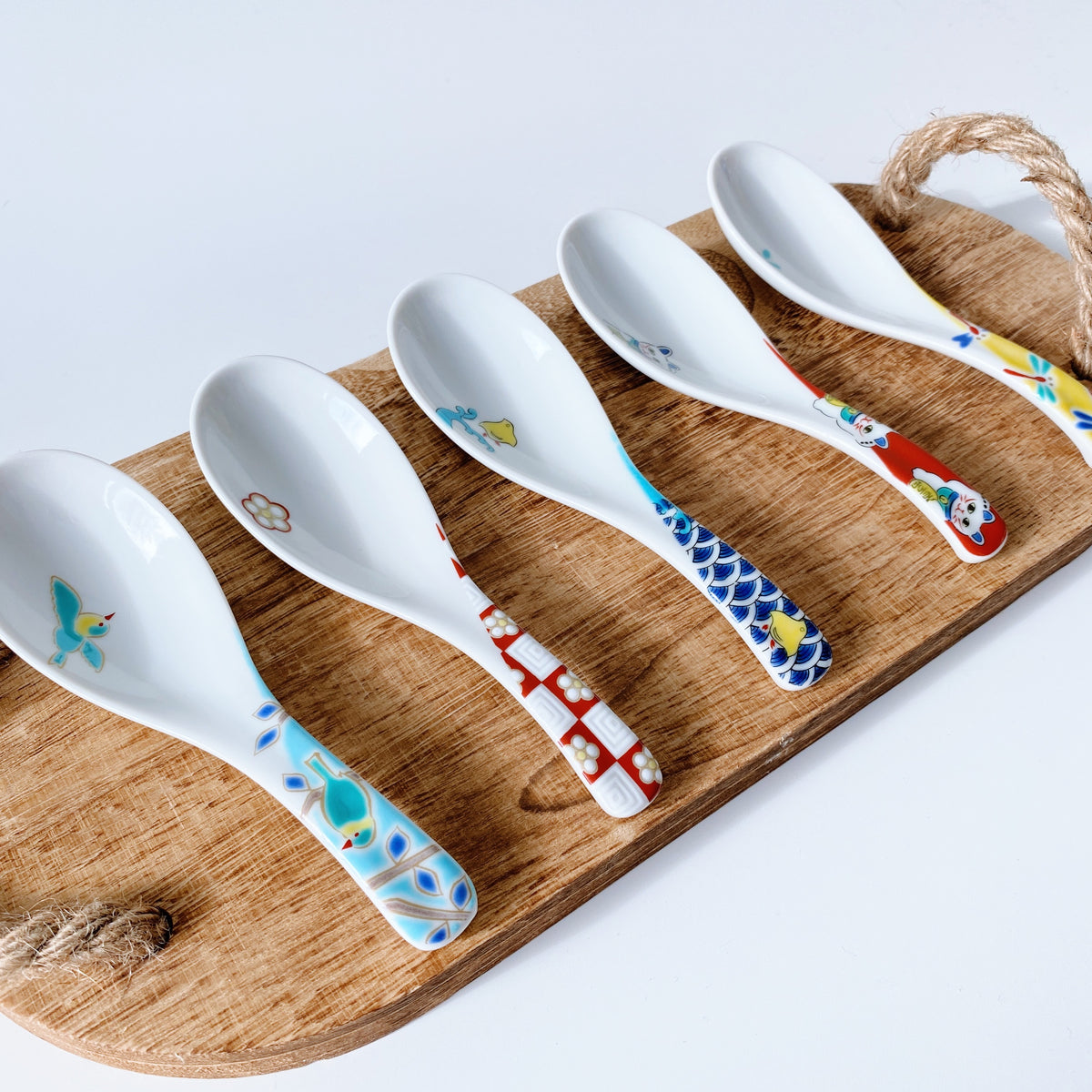 Seikou Kiln Overglazed Enamel Color China Spoon STH. CLAY TABLEWARE