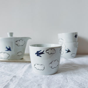 Arita Ware Cloud Swallow Hand-painted Tea Cup