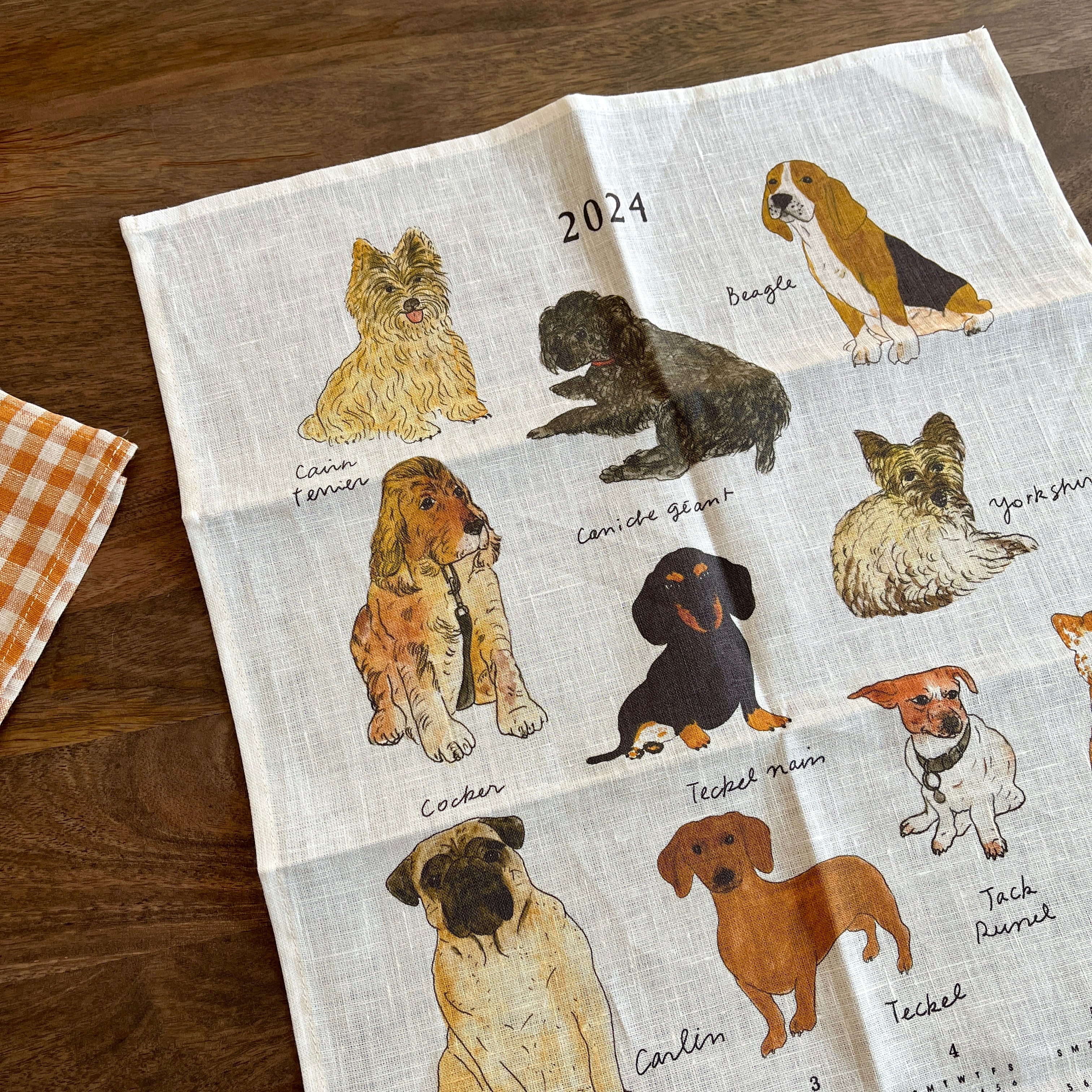 Fog Linen Work 2024 Linen Calendar - Le Club Des Dog – STH. CLAY TABLEWARE AND HOME Fog Linen Work 2024 Linen Calendar - Le Club Des Dog – STH. CLAY TABLEWARE AND HOME