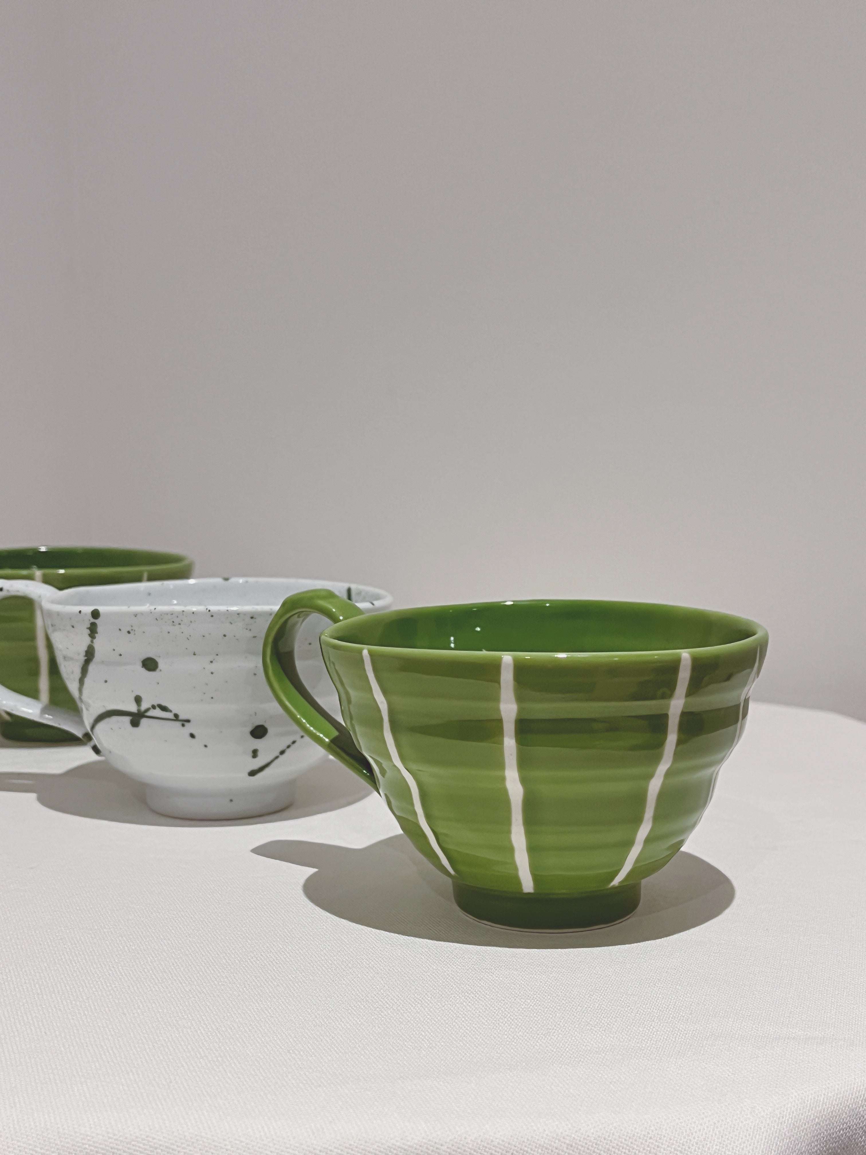 Fysm Color Hand-crafted Latte Cup - Green