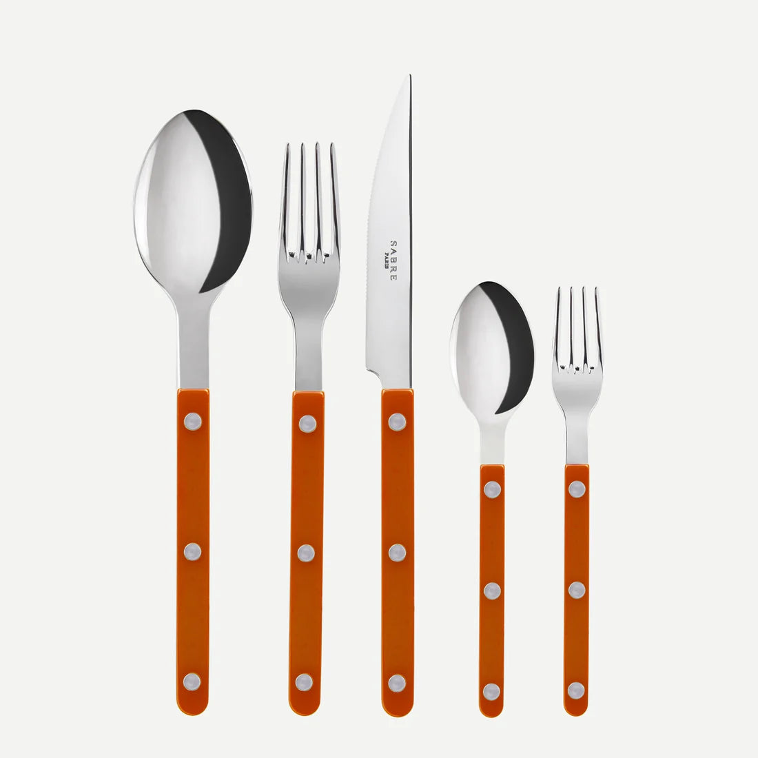 Sabre Paris Bistrot Shiny Flatware - Orange