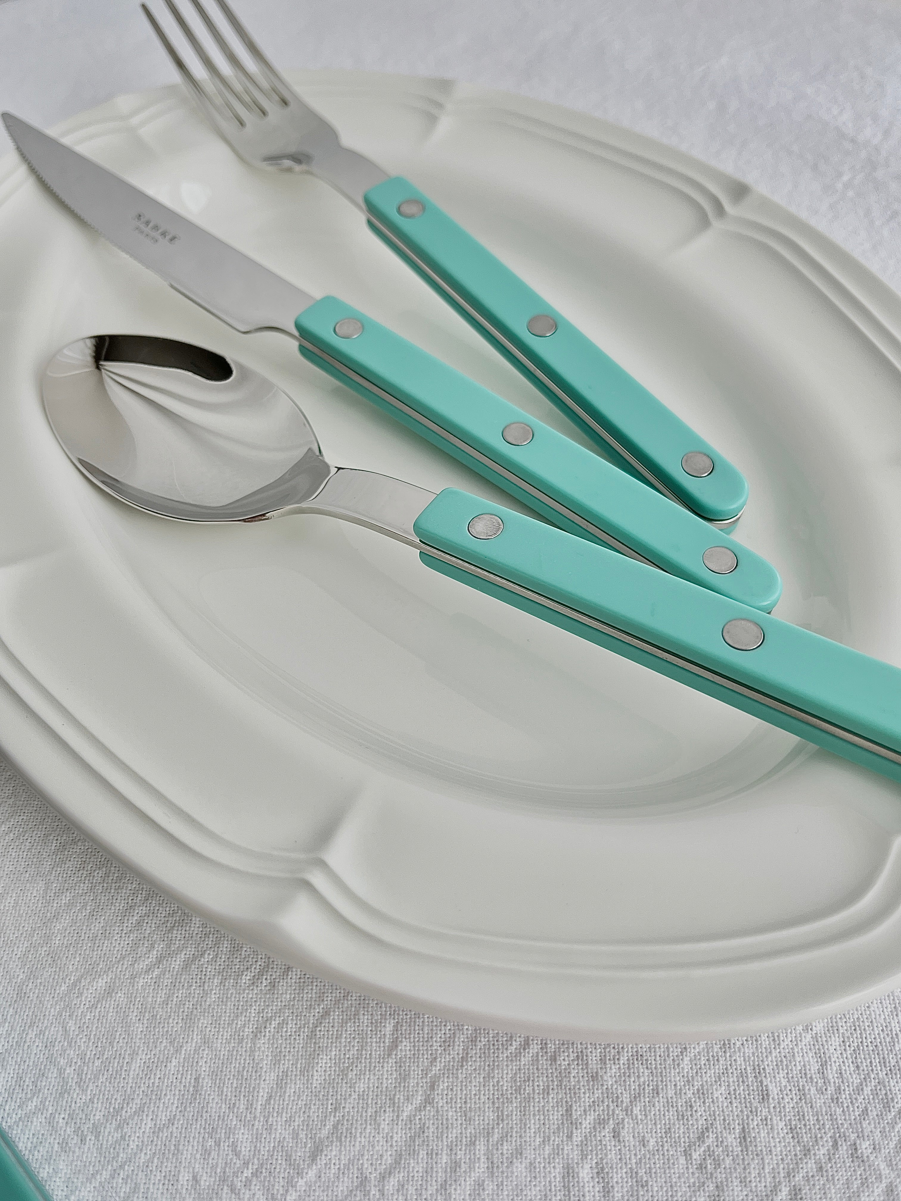 Sabre Paris Bistrot Shiny Flatware - Pastel Green