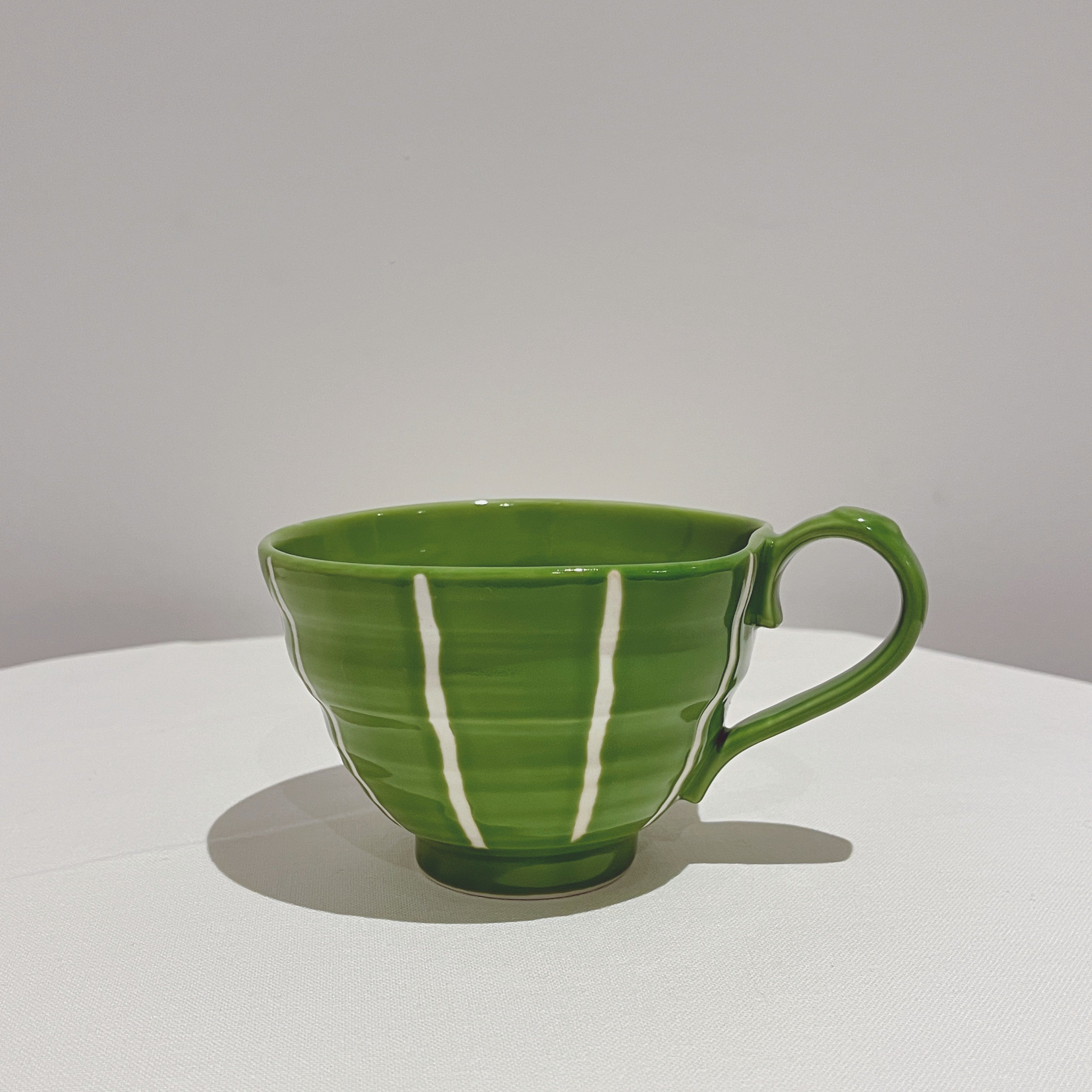 Fysm Color Hand-crafted Latte Cup - Green