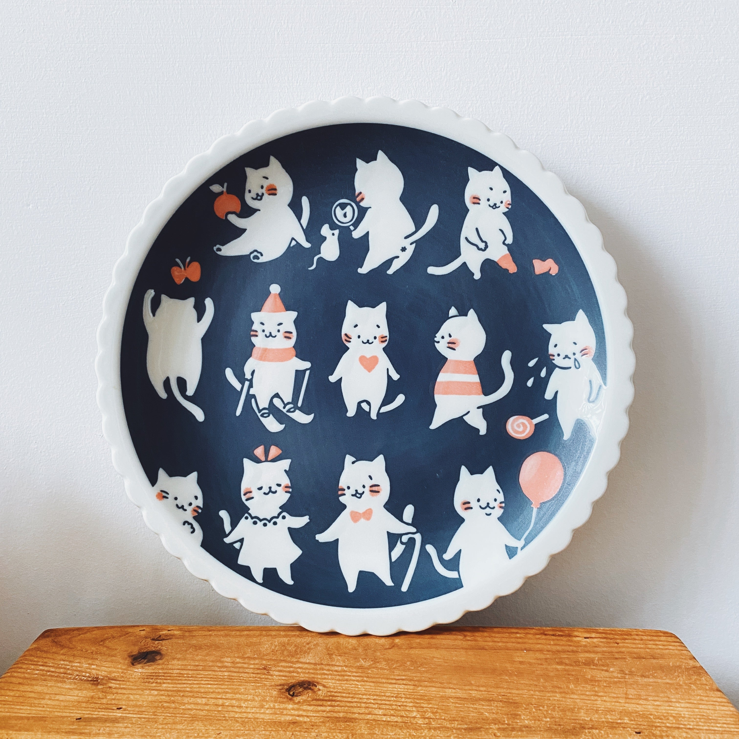 Mino Ware Cat's Holiday Series Tableware