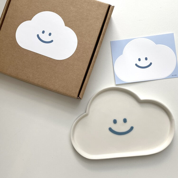 Handmade Cloud Ceramic Tray