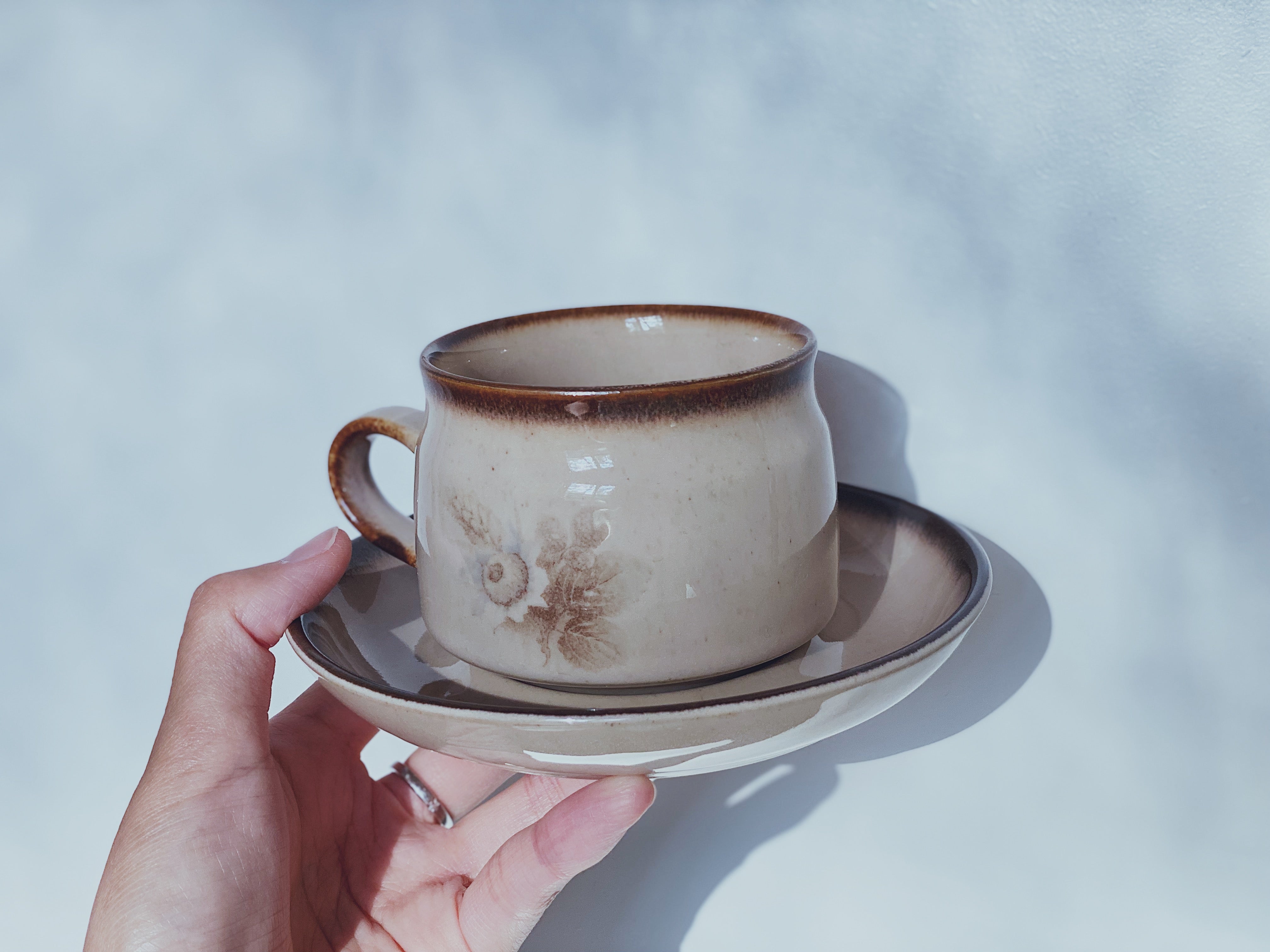 White Bouquet Cup & Saucer Set「Memories」