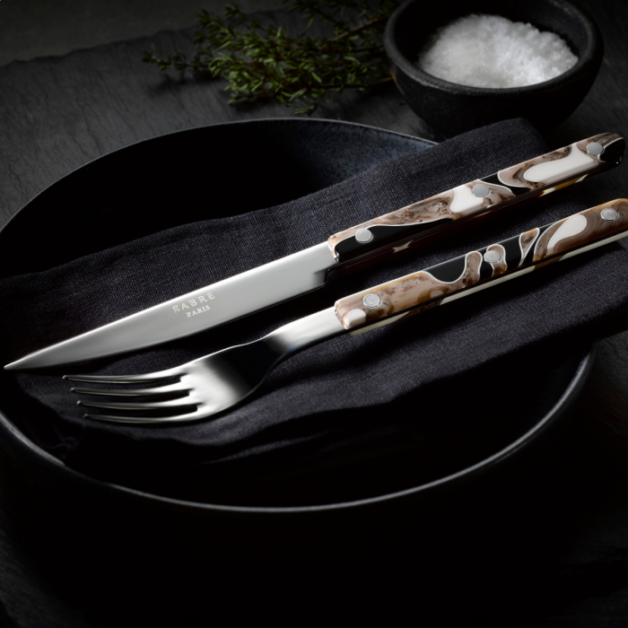 Sabre Paris Bistrot Shiny Flatware - Dune Black