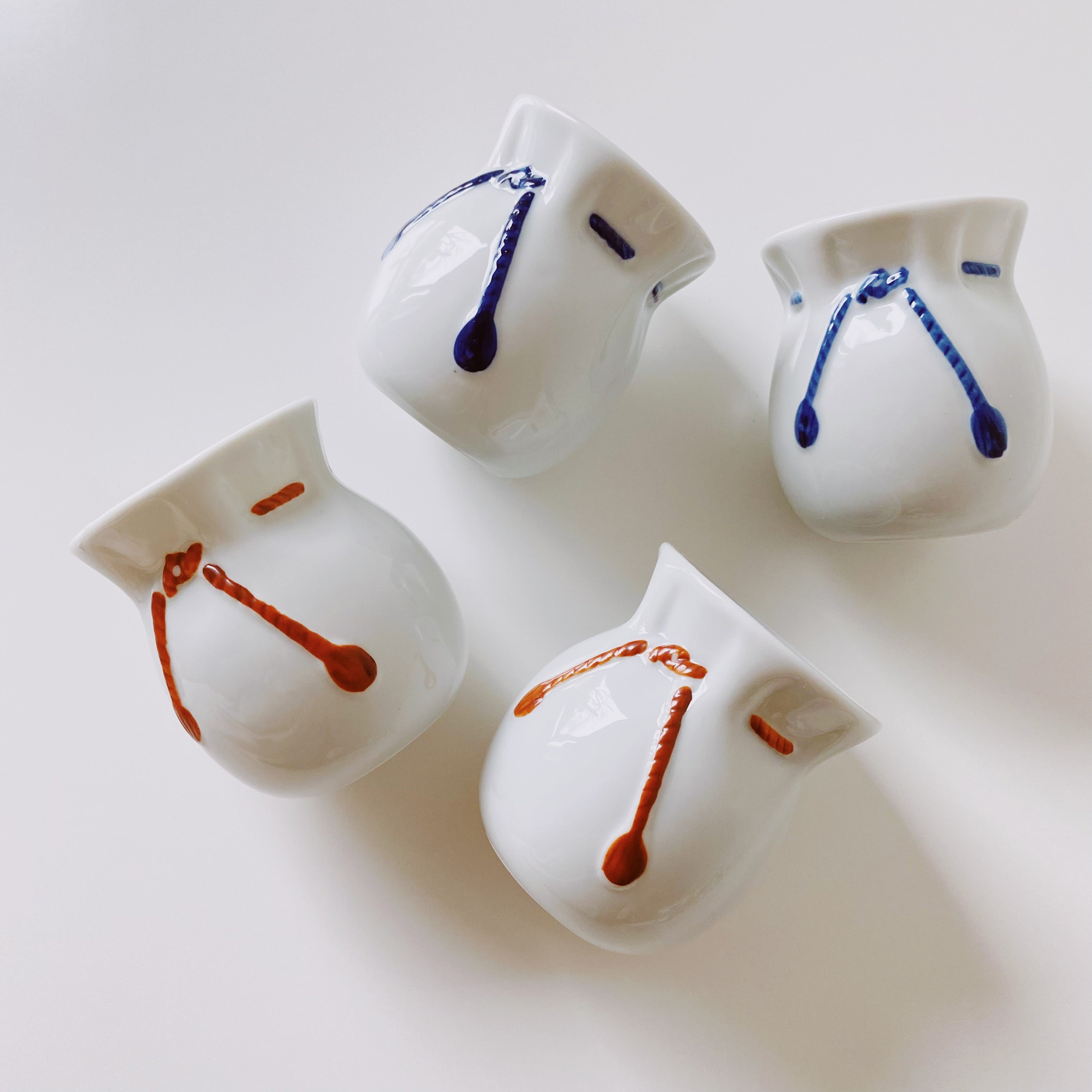 Japanese Hand-painted Pouch-shaped Teacup