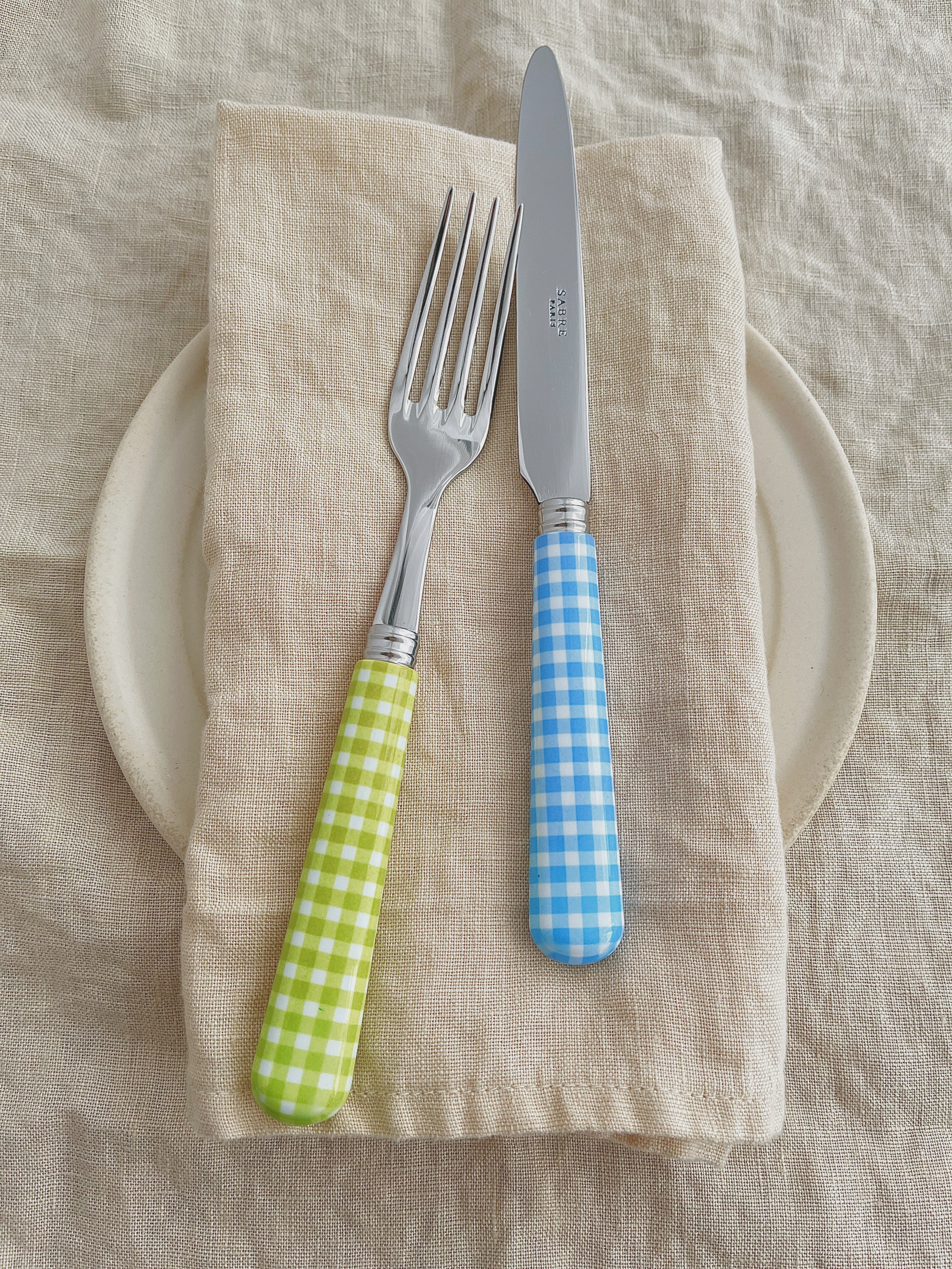 Sabre Paris Vichy Collection Cutlery - Lime