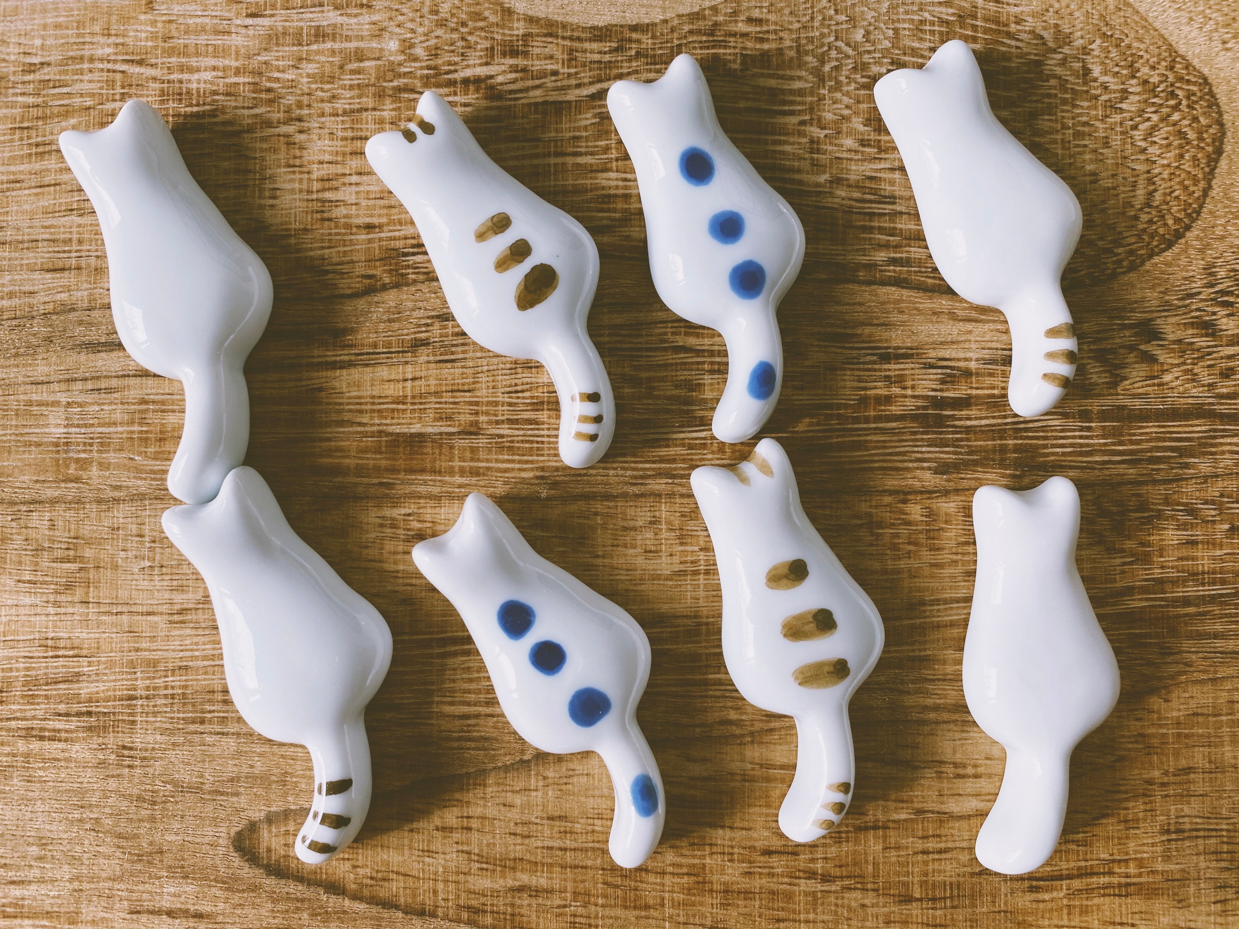 Hasami Ware Hand-Painted Cat Chopstick Rest