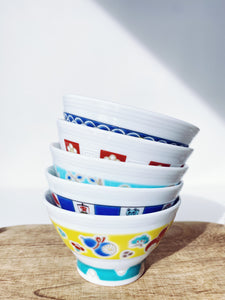 Seikou Kiln Over-glazed Enamel Color Rice Bowl Gift Box Included