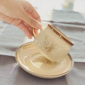 White Bouquet Cup & Saucer Set「Memories」