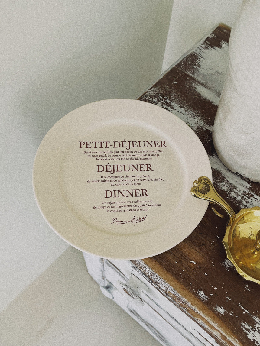 Dinner Menu Lettering Plate – STH. CLAY TABLEWARE AND HOME