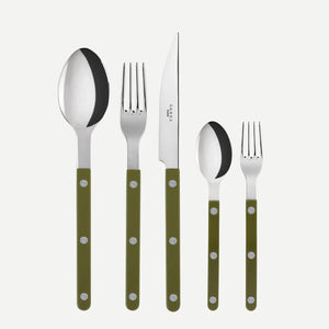 Sabre Paris Bistrot Shiny Flatware - Green Fern