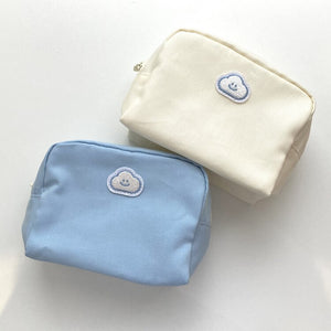 Small Solid Canvas Zipper Pouch