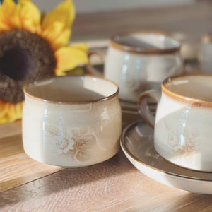 White Bouquet Cup & Saucer Set「Memories」