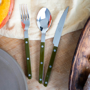 Sabre Paris Bistrot Shiny Flatware - Green Fern