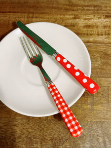 Petit Sabre Child Cutlery Set - Dinette, Red