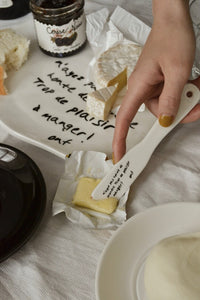 Galette SET (plate + knife) - Lettering