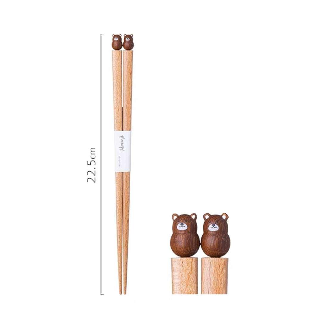 Plumpy Natural Wood Chopsticks