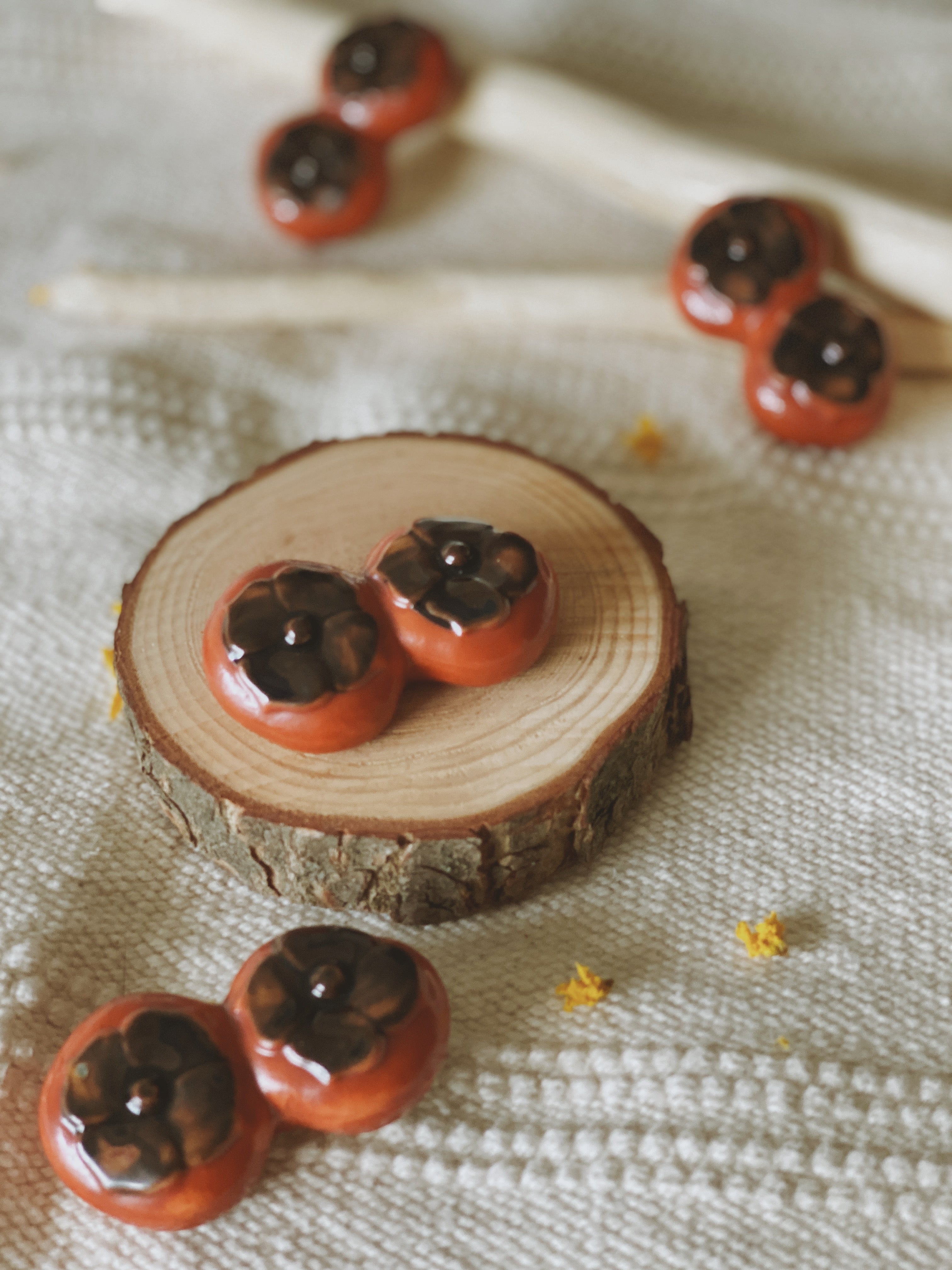 Handmade Persimmon Chopsticks Rest