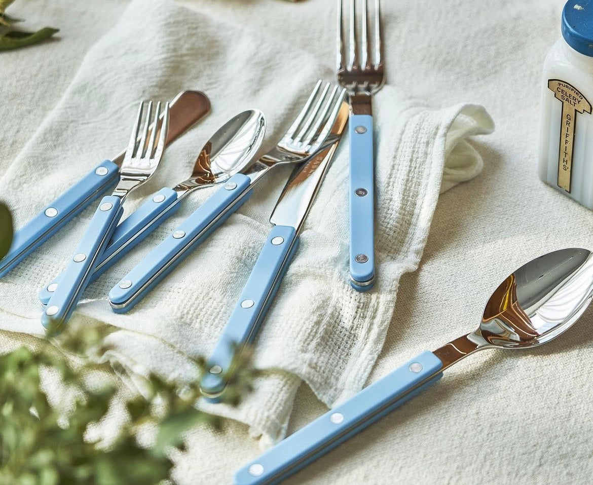 Sabre Paris Bistrot Shiny Flatware - Pastel Blue