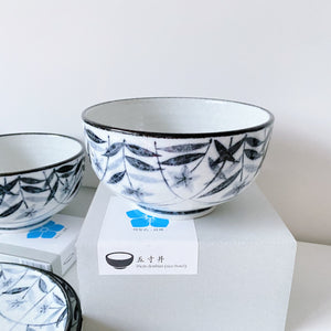 Mino Ware Bellflower Donburi Bowl