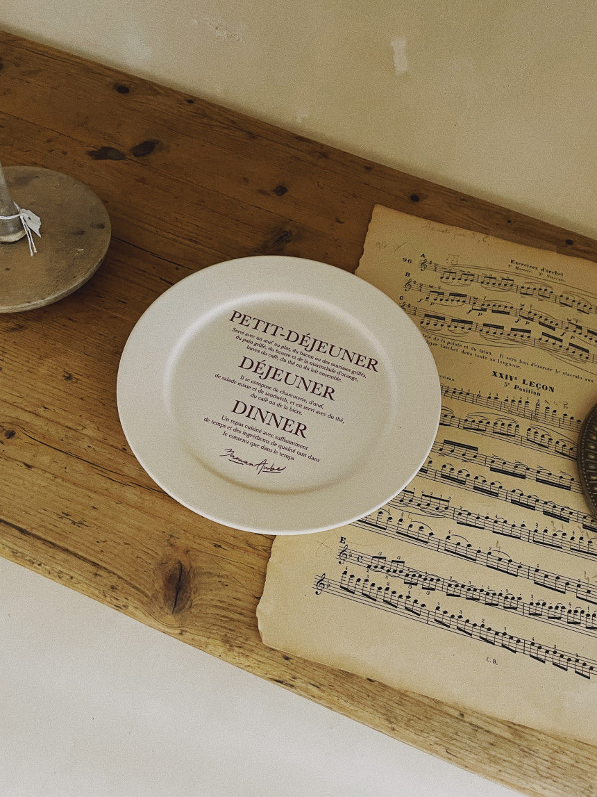 Dinner Menu Lettering Plate – STH. CLAY TABLEWARE AND HOME
