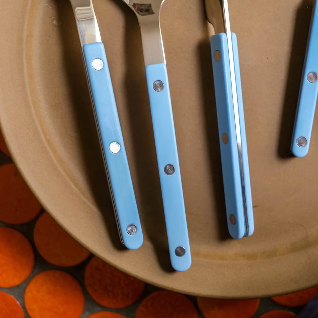 Sabre Paris Bistrot Shiny Flatware - Pastel Blue