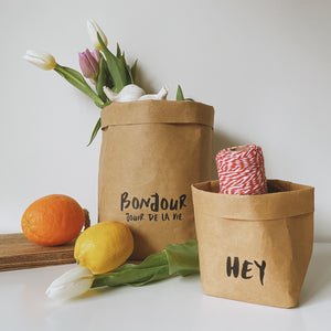 Washable Eco-friendly Kraft Bag