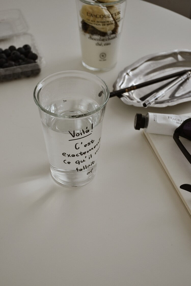 Lettering Glass Cup - Type B