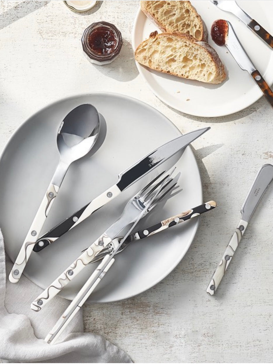 Sabre Paris Bistrot Shiny Flatware - Dune Black