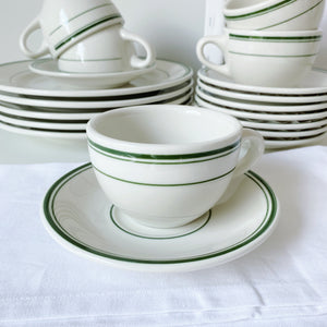 Tuxton Green Bay Round Cup & Saucer Set