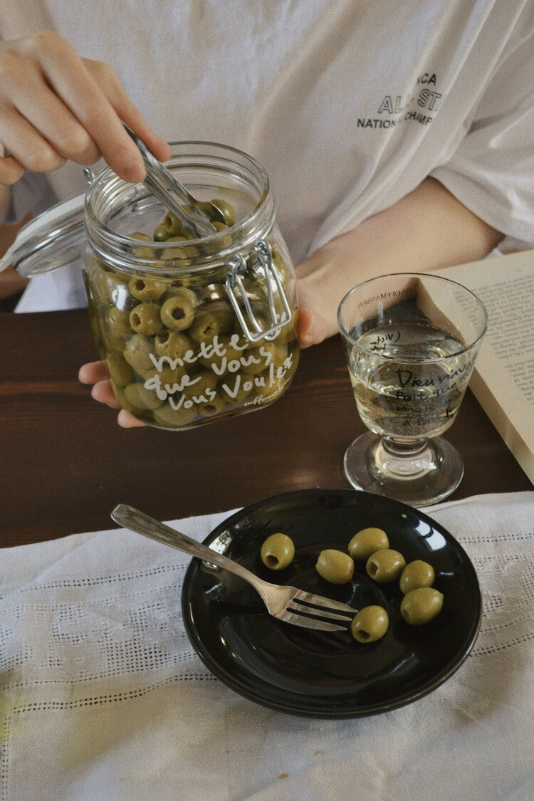 En Vrac Glass Jar - White Lettering