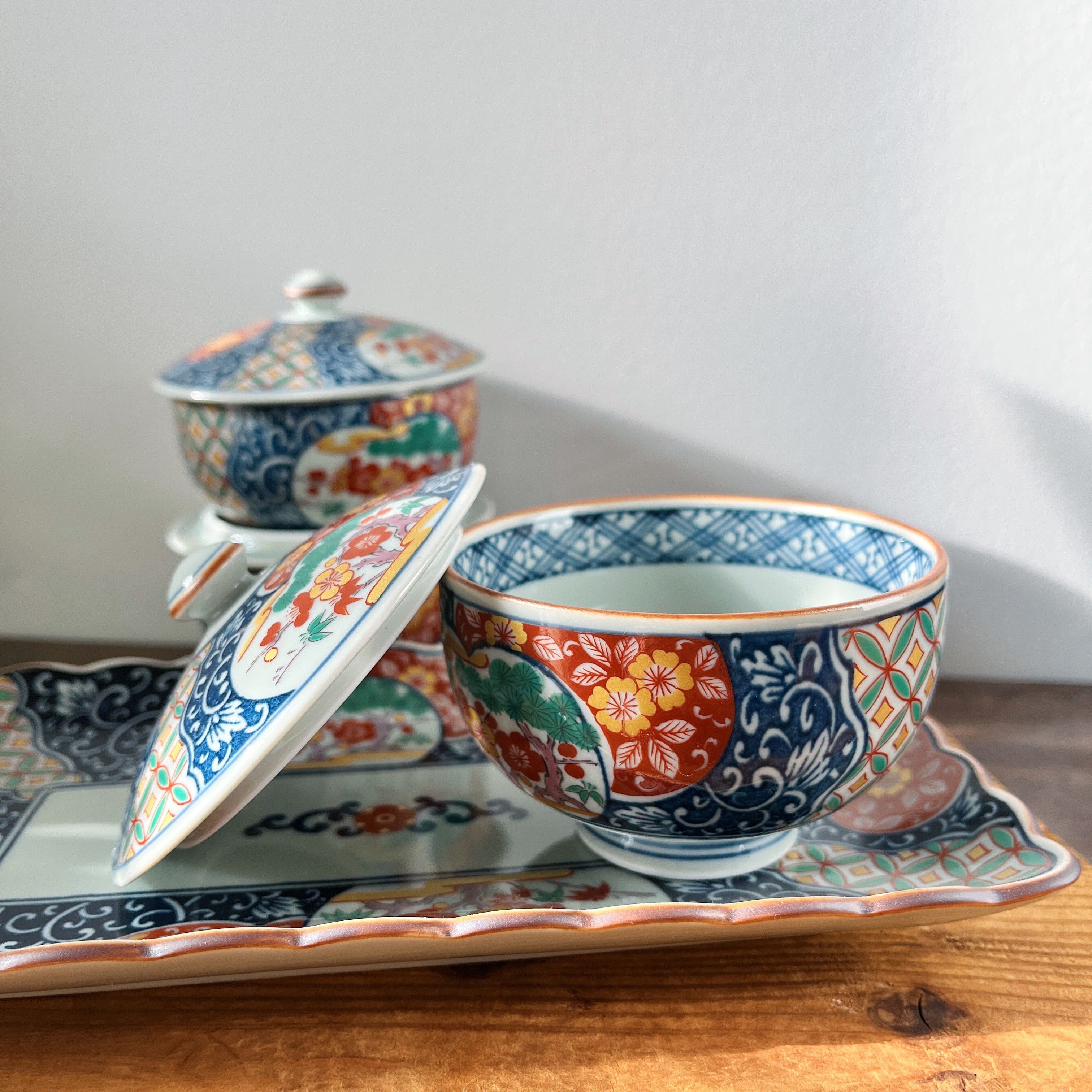 Ko-Imari Ware Shochikubai Tea Wares