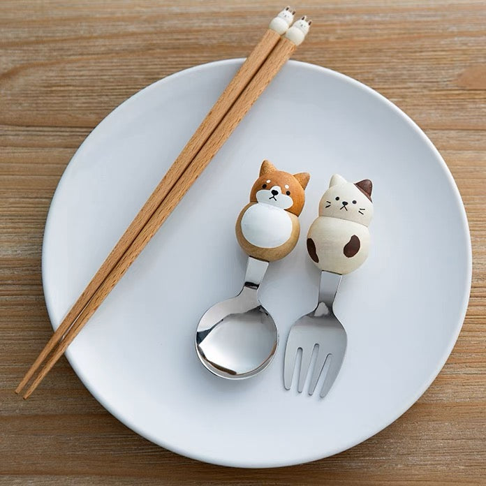 Plumpy Cutie Kids Cutlery Set