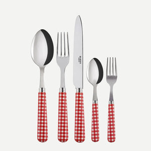 Sabre Paris Vichy Collection Cutlery - Red