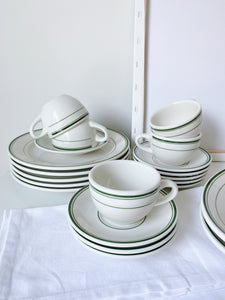 Tuxton Green Bay Round Cup & Saucer Set