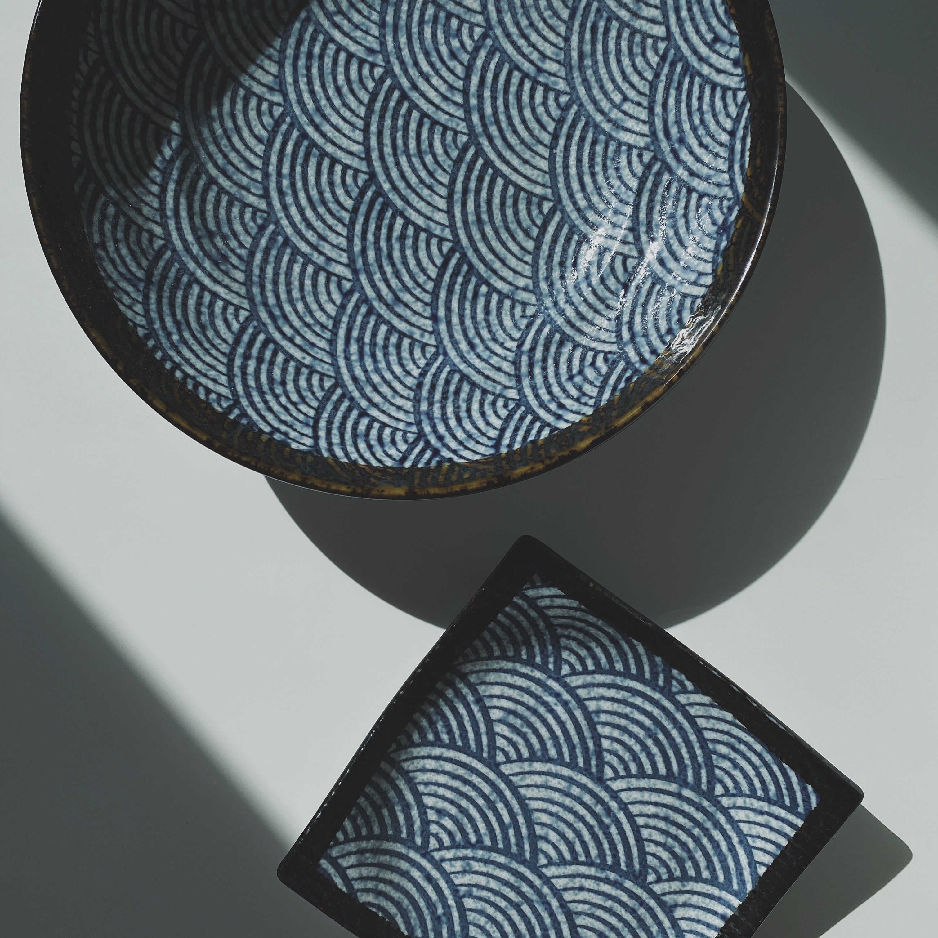 Japanese Tableware Wave Pattern Japanese Sea Wave Series Dinnerware – STH. CLAY TABLEWARE AND HOME