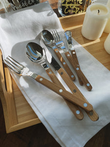 Sabre Paris Bistrot Shiny Flatware - Teak